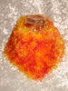 Schaltuch orange meliert